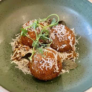 Primo - Mushroom Arancini with Mushroom Ragu was delicious - Italian Near Me - Orlando, Florida Primo - Mushroom Arancini with Mushroom Ragu was delicious - Italian Near Me - Orlando, Florida