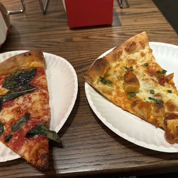 Andy’s Pizza - Ballston - Buffalo and Margherita slices - Pizza Near Me - Arlington, Virginia