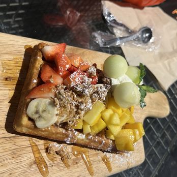 Sweet Moment - Fruit Waffle - Coffee & Tea Near Me - New York, New York Sweet Moment - Fruit Waffle - Coffee & Tea Near Me - New York, New York