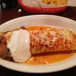 The Toros - Hot and Spicy Burrito. Actual size is equal to a man's shoe.