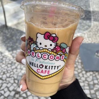 Hello Kitty Cafe - Iced Americano - Desserts Near Me - Las Vegas, Nevada