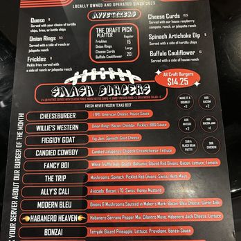 Burger Bar - Menu - Sports Bars Near Me - Cedar Park, Texas Burger Bar - Menu - Sports Bars Near Me - Cedar Park, Texas