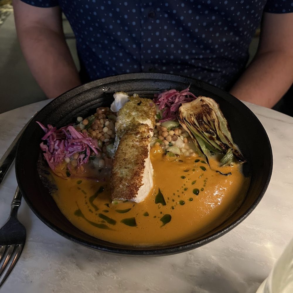 1928 Beacon Hill - Cirtus Herb Crusted Halibut - American Near Me - Boston, Massachusetts