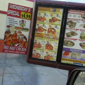 ChickeNuevo - Drive thru menu - Mexican Near Me - Marana, Arizona