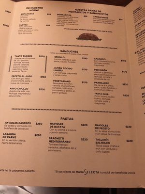 Menu photo 1 Tanta Buenos Aires, C