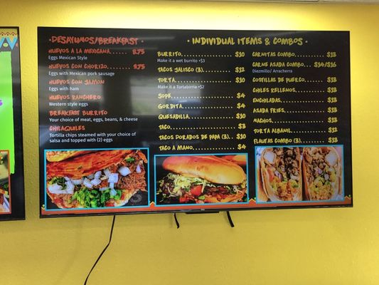 Menu photo 2 Las Reina's Mexican Restaurants Dayton, NV