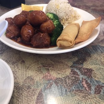 Tao Garden - Lunch special: Orange chicken, spring roll, crab puff, fried rice - Chinese Near Me - Chandler, Arizona Tao Garden - Lunch special: Orange chicken, spring roll, crab puff, fried rice - Chinese Near Me - Chandler, Arizona