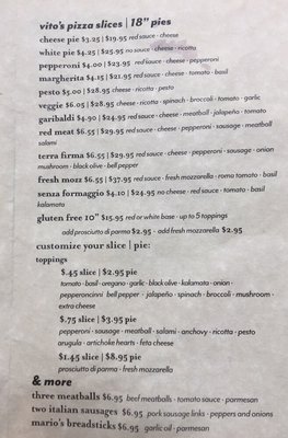 Menu photo 4 Vito's Pizza Santa Monica, CA