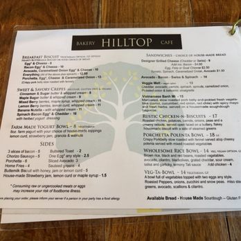 Hilltop Cafe - The menu is gluten free and the will be extra careful if you have any allergies. - Coffee & Tea Near Me - Wilton, New Hampshire Hilltop Cafe - The menu is gluten free and the will be extra careful if you have any allergies. - Coffee & Tea Near Me - Wilton, New Hampshire