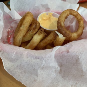 Jessie's Bagels - Onion rings very few for what you pay for them but the dipping sauce was good. - Bagels Near Me - Sloatsburg, New York Jessie's Bagels - Onion rings very few for what you pay for them but the dipping sauce was good. - Bagels Near Me - Sloatsburg, New York