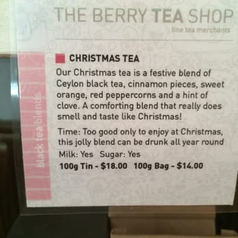 The Berry Tea Shop - I love how they tell you what goes well with the tea. - Gift Shops Near Me - Berry, NSW