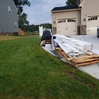 Lowe's Home Improvement - Trash still sittingbthere after 7 days. Workers left it all over the place, on the grass, street, driveway. we piled it up - Hardware Stores Near Me - Chester, Virginia