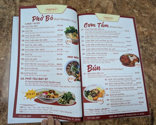 Menu photo 4 Pho 97 Pinellas Park, FL