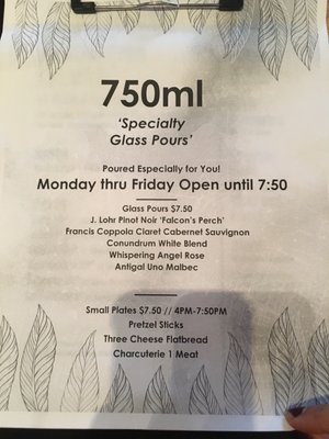 Menu photo 5 750ml Wines Brecksville, OH