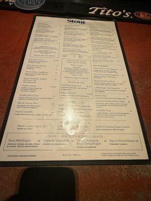 Menu photo 2 Stout NYC New York, NY Menu photo 2 Stout NYC New York, NY