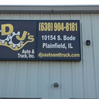 DJ's Auto & Truck Inc - Our new sign with the logo designed by Mr. Andy Lein! - Auto Repair Near Me - Plainfield, Illinois DJ's Auto & Truck Inc - Our new sign with the logo designed by Mr. Andy Lein! - Auto Repair Near Me - Plainfield, Illinois