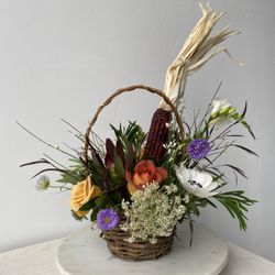 Free Spirit Floral - Harvest Basket centerpiece