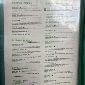 Liberty Burger - Menu- July 2026 - Burgers Near Me - Jackson, Wyoming