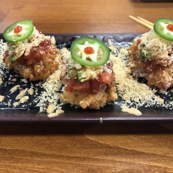 Sushiholic - Crunchy rice, spicy tuna, with avocado! Very good. - Sushi Bars Near Me - La Mirada, California Sushiholic - Crunchy rice, spicy tuna, with avocado! Very good. - Sushi Bars Near Me - La Mirada, California