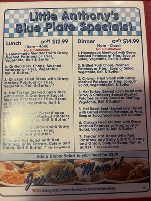Menu photo 1 Little Anthony's Diner Tucson, AZ Menu photo 1 Little Anthony's Diner Tucson, AZ