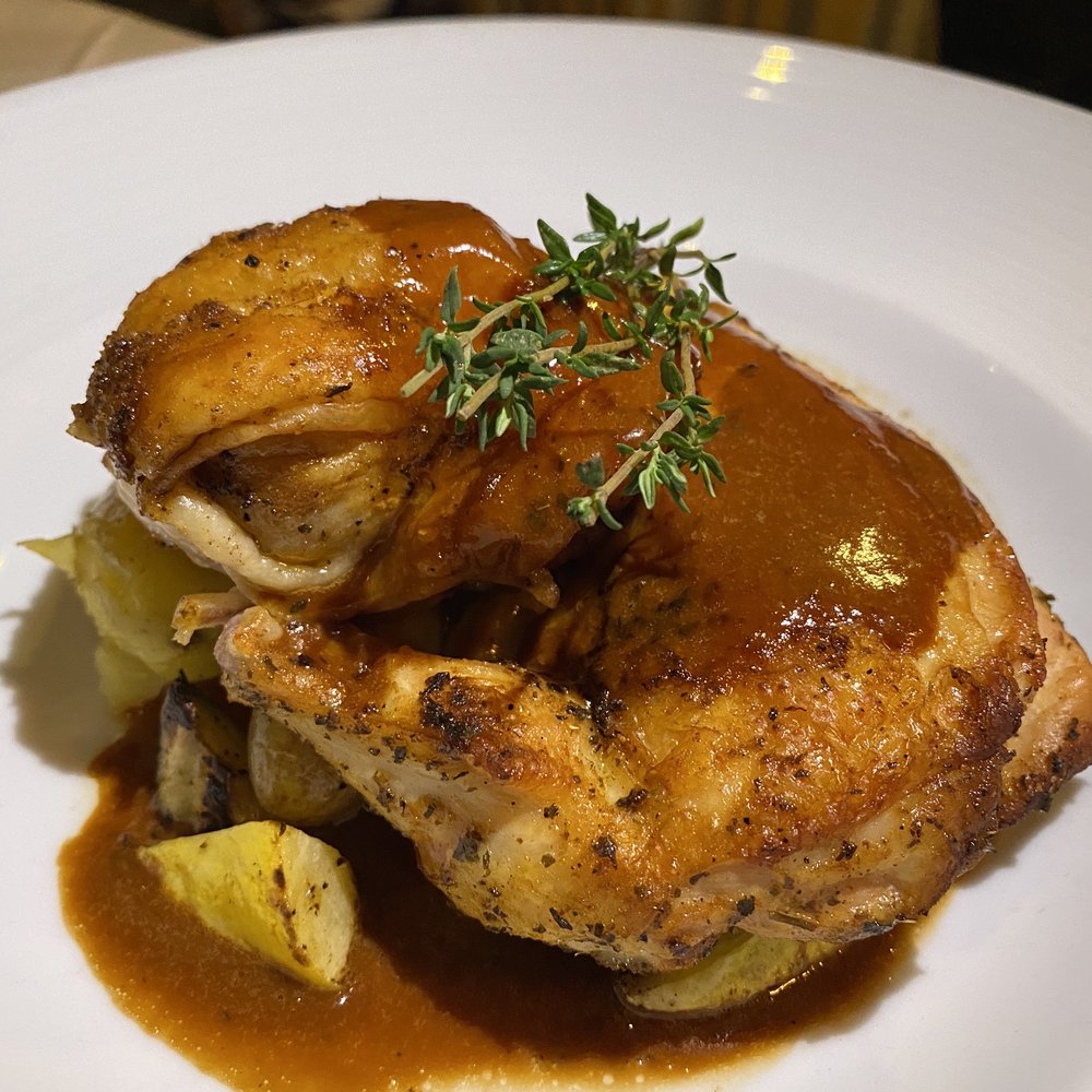 Bistro 45 - Rocky Half Chicken From Our 800 Degree Oven - New American Near Me - Pasadena, California