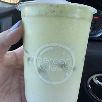 Mr. Green Bubble - Strawberry milk w/ matcha creama (already stirred up) - Taiwanese Near Me - San Mateo, California Mr. Green Bubble - Strawberry milk w/ matcha creama (already stirred up) - Taiwanese Near Me - San Mateo, California