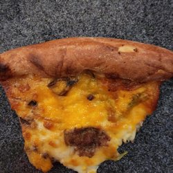 Wicked cheesy - Slice of Steak and Cheese pizza