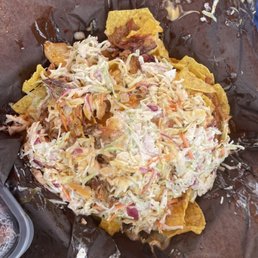 Pull pork nachos