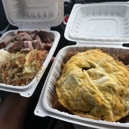 Lechon plate -n- adobo omelette