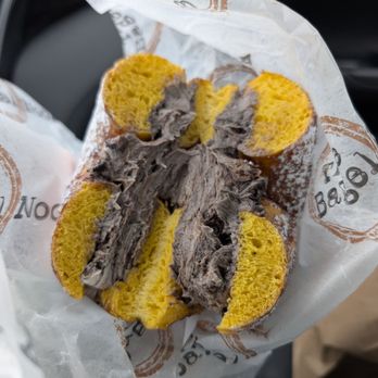 The Bagel Nook - French toast bagel with Oreo cream cheese - New American Near Me - Freehold, New Jersey