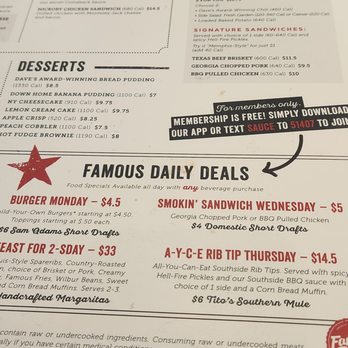 Famous Dave's Bar-B-Que - Daily specials - Barbeque Near Me - Denver, Colorado Famous Dave's Bar-B-Que - Daily specials - Barbeque Near Me - Denver, Colorado