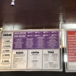 Coffee Mafia - drink menu