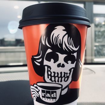 Rad Coffee  - hot 12oz Mocha with oat milk - Coffee & Tea Near Me - Long Beach, California