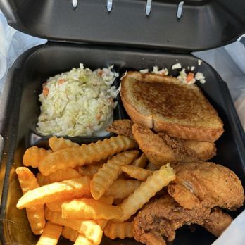 Zaxbys - Lemon Pepper 4 tender plate (toast was ok). - Chicken Wings Near Me - Las Vegas, Nevada