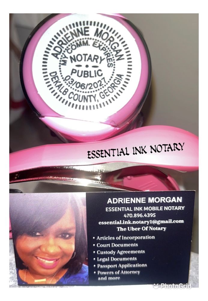ESSENTIAL INK MOBILE NOTARY Stonecrest, Notaries Phone