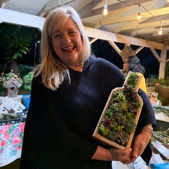 Kileen's Succulent Vertical Gardens  - The finished product - Art Classes Near Me - Clovis, California