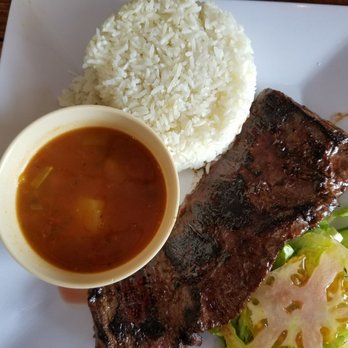 Odyssey Restaurant - Churassco-a little tough but added some of their green salsa to fix it - Seafood Near Me - Carolina, Puerto Rico Odyssey Restaurant - Churassco-a little tough but added some of their green salsa to fix it - Seafood Near Me - Carolina, Puerto Rico