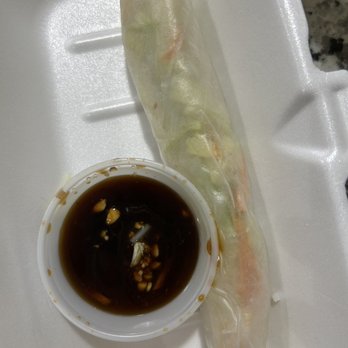 Thai Lucky - Lousy fresh roll with barely any filling and low effort sauce. - Thai Near Me - San Antonio, Texas