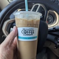 Pell City Coffee - Cold Brew with Vanilla and milk.