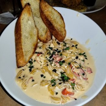 West & Main - LOBSTER GARGANELL Chopped Maine lobster, fresh bronze die garganelli pasta, lobster/smoked gouda bechamel sauce, fresh scallions - New American Near Me - Warren, Ohio West & Main - LOBSTER GARGANELL Chopped Maine lobster, fresh bronze die garganelli pasta, lobster/smoked gouda bechamel sauce, fresh scallions - New American Near Me - Warren, Ohio