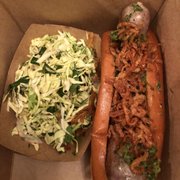 Photo of Wursthall - San Mateo, CA, United States. Porchetta and dill slaw
