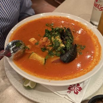 Miguel's Cocina - 7 sea soup. Very Good but too spicy. - Mexican Near Me - San Diego, California Miguel's Cocina - 7 sea soup. Very Good but too spicy. - Mexican Near Me - San Diego, California