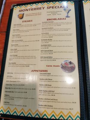 Menu photo 7 Mi Monterrey Morehead, KY