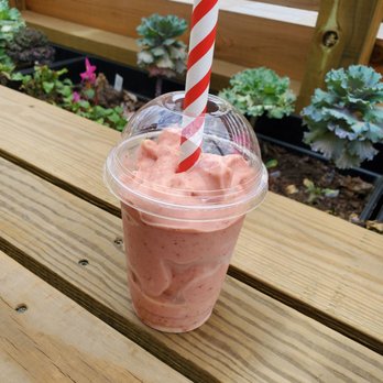 Sinfull Bakery - Strawberry banana smoothie - Bakeries Near Me - Houston, Texas Sinfull Bakery - Strawberry banana smoothie - Bakeries Near Me - Houston, Texas