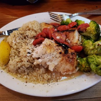 Old Glory Kitchen + Spirits - Broil Cod fish,  brocolli and rice. - Pizza Near Me - Keyport, New Jersey