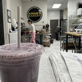 Angie's Bakery - Ube latte.  Yummy. - Bakeries Near Me - Virginia Beach, Virginia