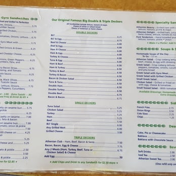 Athenian Restaurant - Menu 2 - American Near Me - Cincinnati, Ohio Athenian Restaurant - Menu 2 - American Near Me - Cincinnati, Ohio