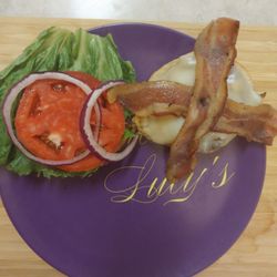 Minnesota Lucy's - The Cee Grilled Chicken BLT with Blackened Ranch Aioli.