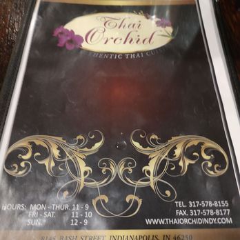Thai Orchid - menu - Thai Near Me - Indianapolis, Indiana
