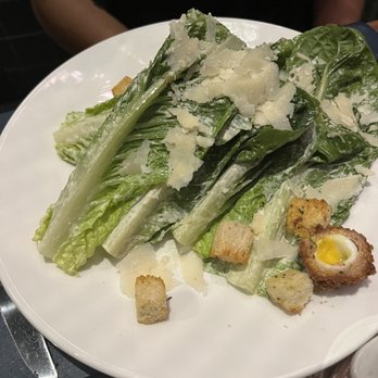 Gordon Ramsay Steak - Caesar Salad with Tiny scotch egg - Steakhouses Near Me - North Kansas City, Missouri Gordon Ramsay Steak - Caesar Salad with Tiny scotch egg - Steakhouses Near Me - North Kansas City, Missouri